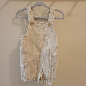 Little Planet Cream Overalls